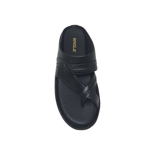 C-3790-109 Black Mens Slippers & Flip Flops