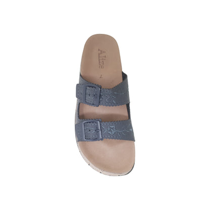 DY-128 Grey Womens Heels & Platforms