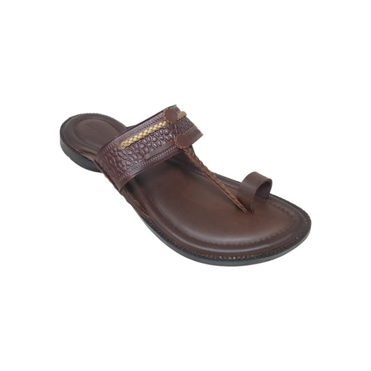 FB-4607 Brown Mens Kolhapuris & Ethnics