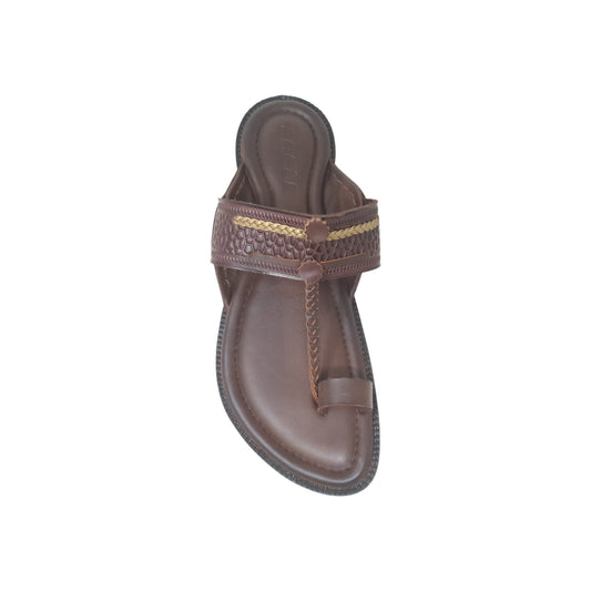 FB-4607 Brown Mens Kolhapuris & Ethnics