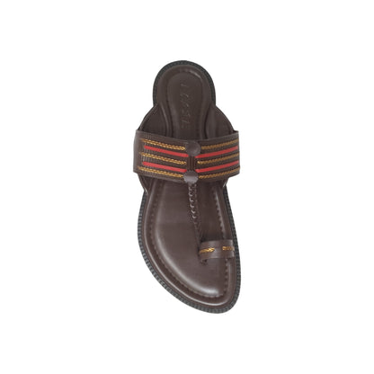 FB-4608 Brown Mens Kolhapuris & Ethnics