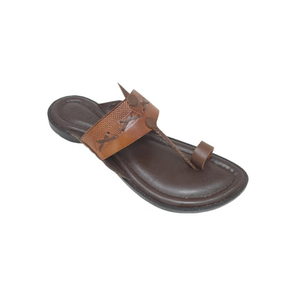 FB-4626 Tan Mens Kolhapuris & Ethnics