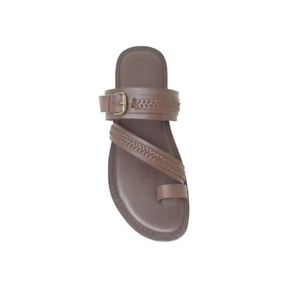FB-4635 Brown Mens Slippers & Flip Flops