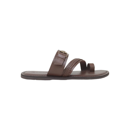 FB-4635 Brown Mens Slippers & Flip Flops