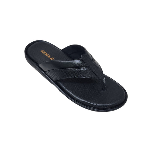 JK-183-404 Black Mens Slippers & Flip Flops