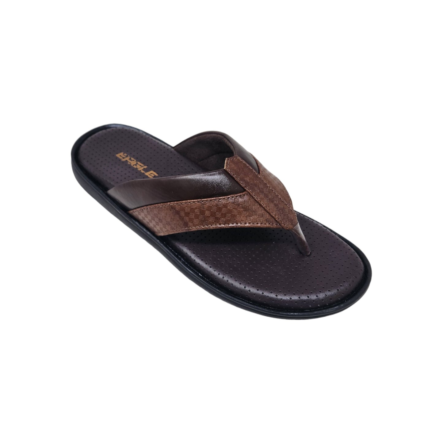 JK-183-404 Brown Mens Slippers & Flip Flops