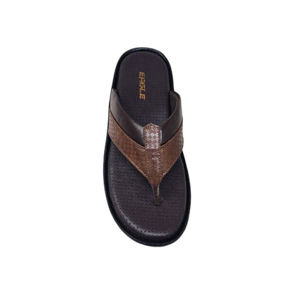 JK-183-404 Brown Mens Slippers & Flip Flops