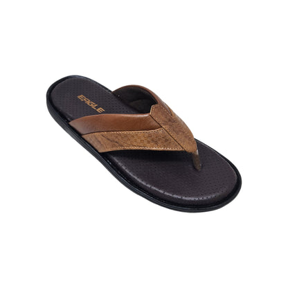 JK-183-404 Tan Mens Slippers & Flip Flops