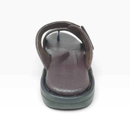 JK-2018-111 Brown Mens Slippers & Flip Flops