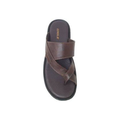 JK-8035-382 Brown Mens Slippers & Flip Flops