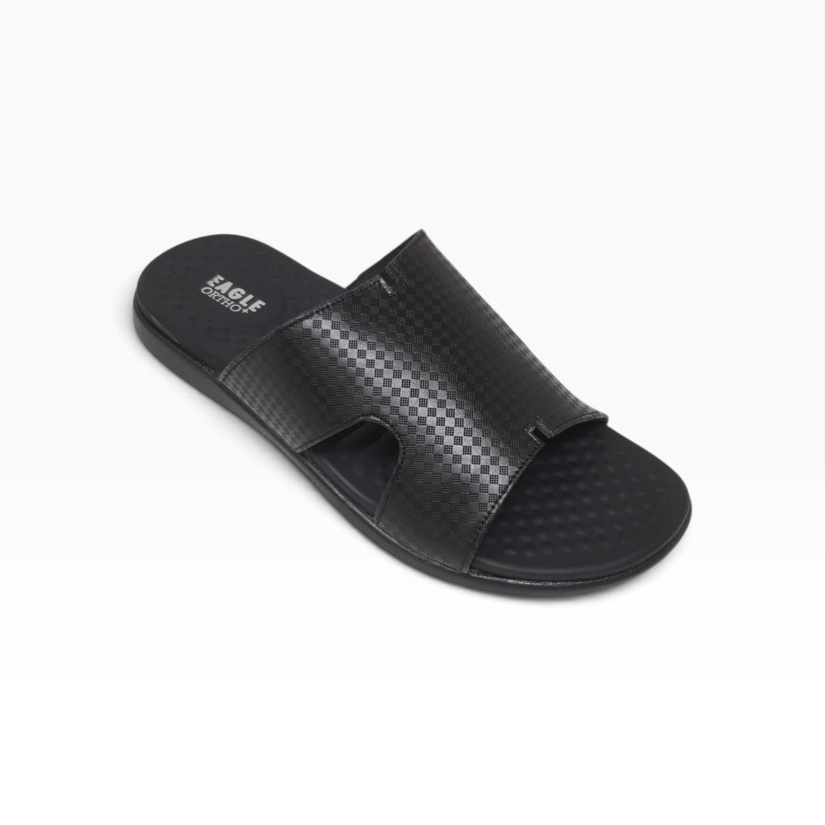 JK-8108-434 Black Mens Slippers & Flip Flops