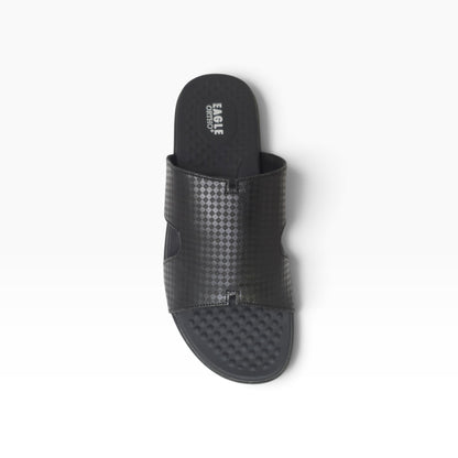 JK-8108-434 Black Mens Slippers & Flip Flops