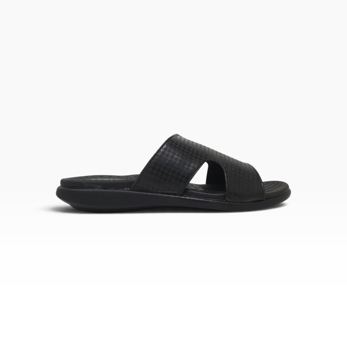 JK-8108-434 Black Mens Slippers & Flip Flops