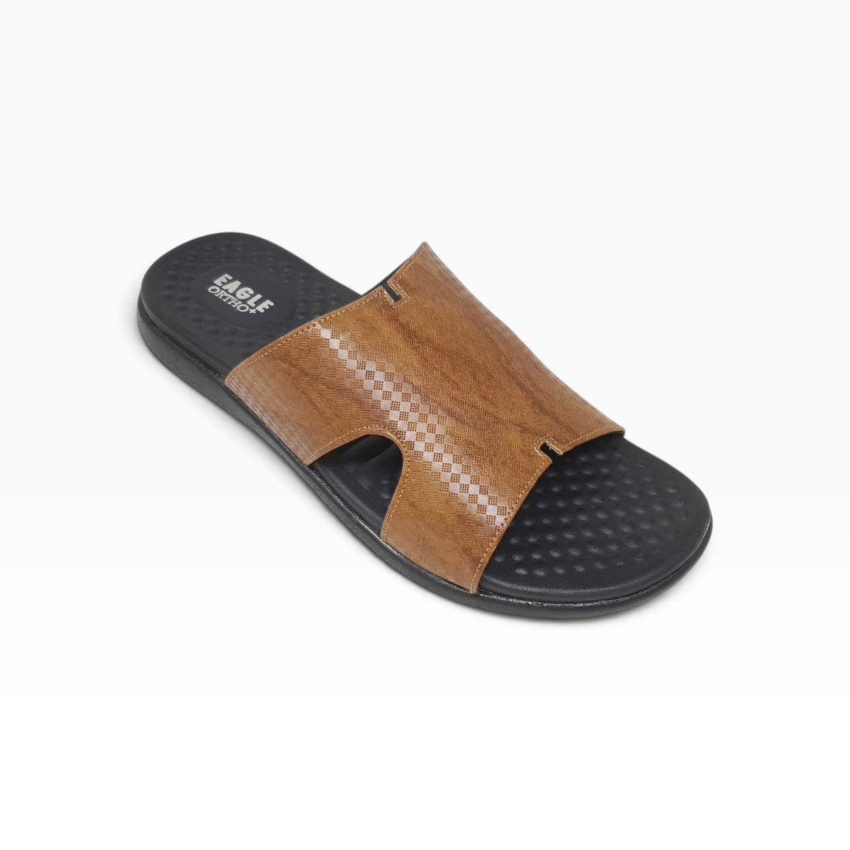 JK-8108-434 Tan Mens Slippers & Flip Flops