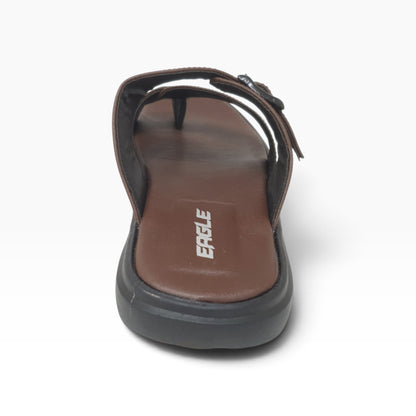 JK-8114-437 Brown Mens Slippers & Flip Flops