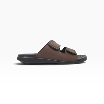 JK-8117-434 Brown Mens Slippers & Flip Flops