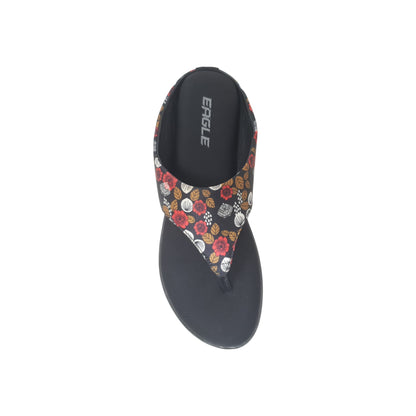KI-143-A Black Womens Flats