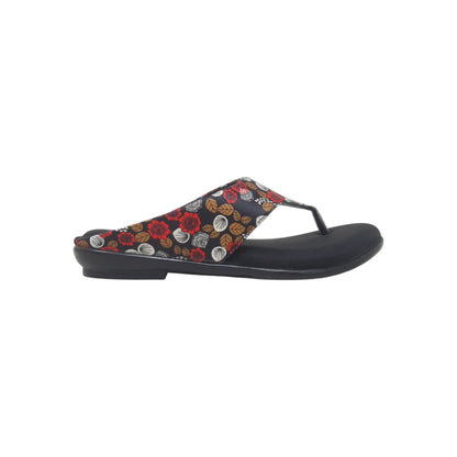 KI-143-A Black Womens Flats