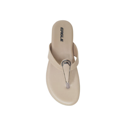 KI-187 Beige Womens Flats