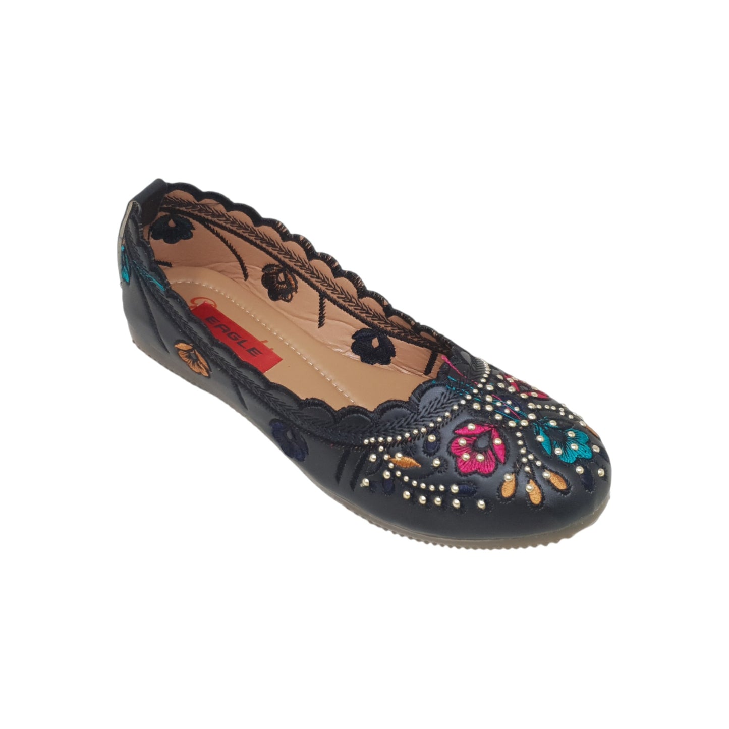 KP-102 Black Womens Shoes & Ballerines
