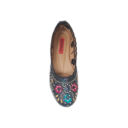 KP-102 Black Womens Shoes & Ballerines