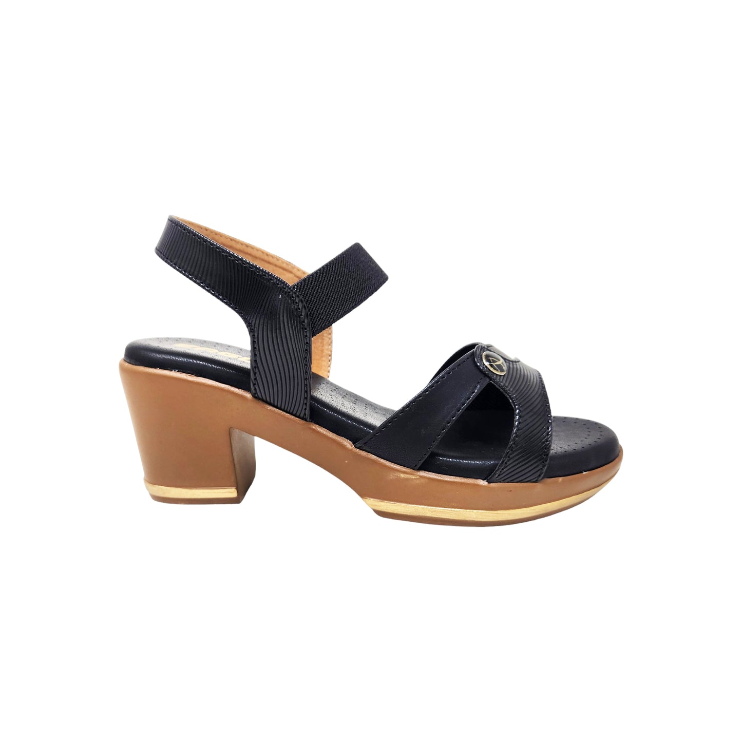 MK-134 Black Womens Sandals
