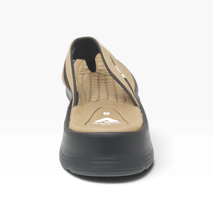 Mustang-02 Beige Mens Clogs & Sliders