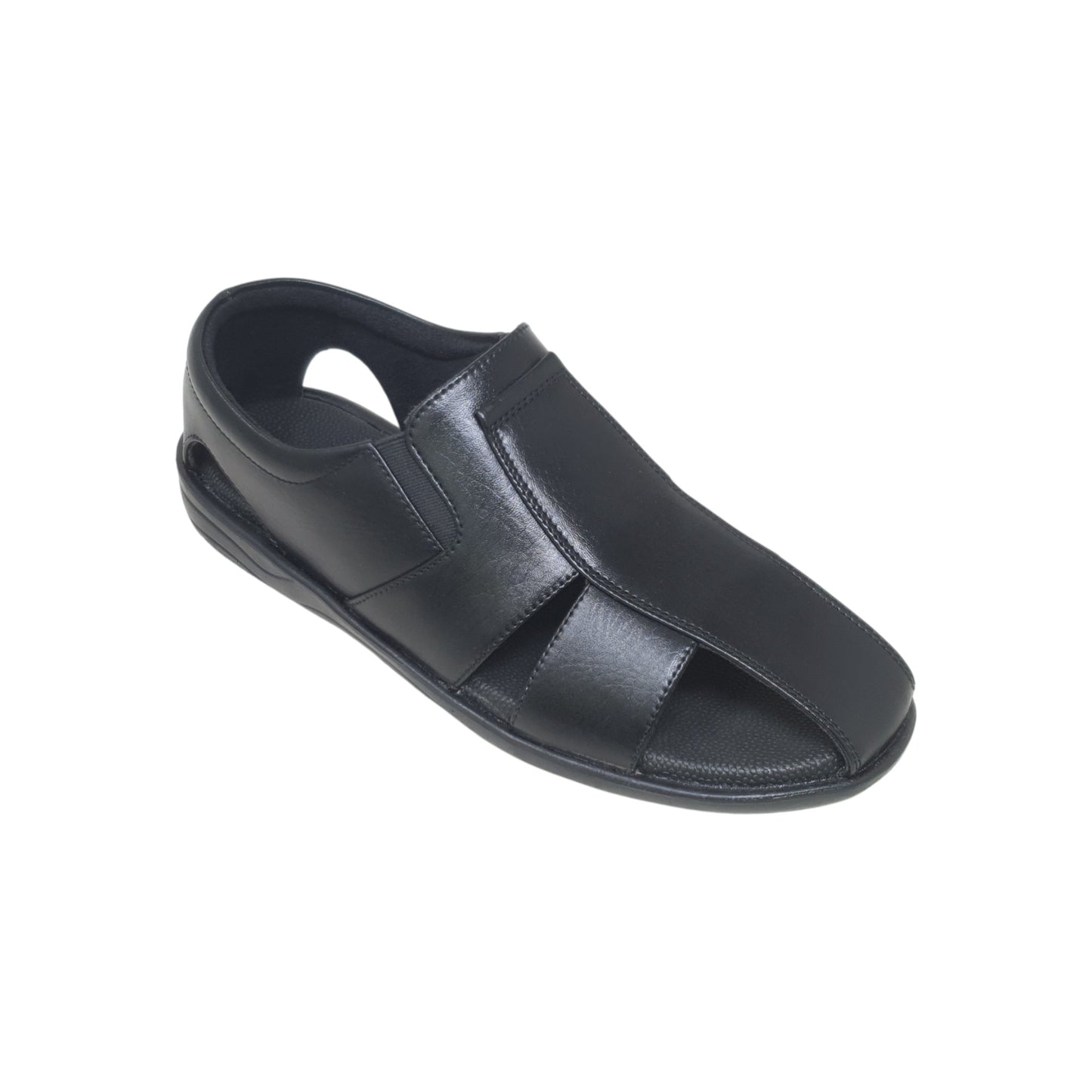 P-906-248 Black Mens Sandals & Floaters