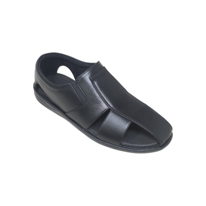P-906-248 Black Mens Sandals & Floaters