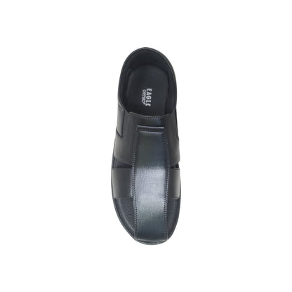 P-906-248 Black Mens Sandals & Floaters