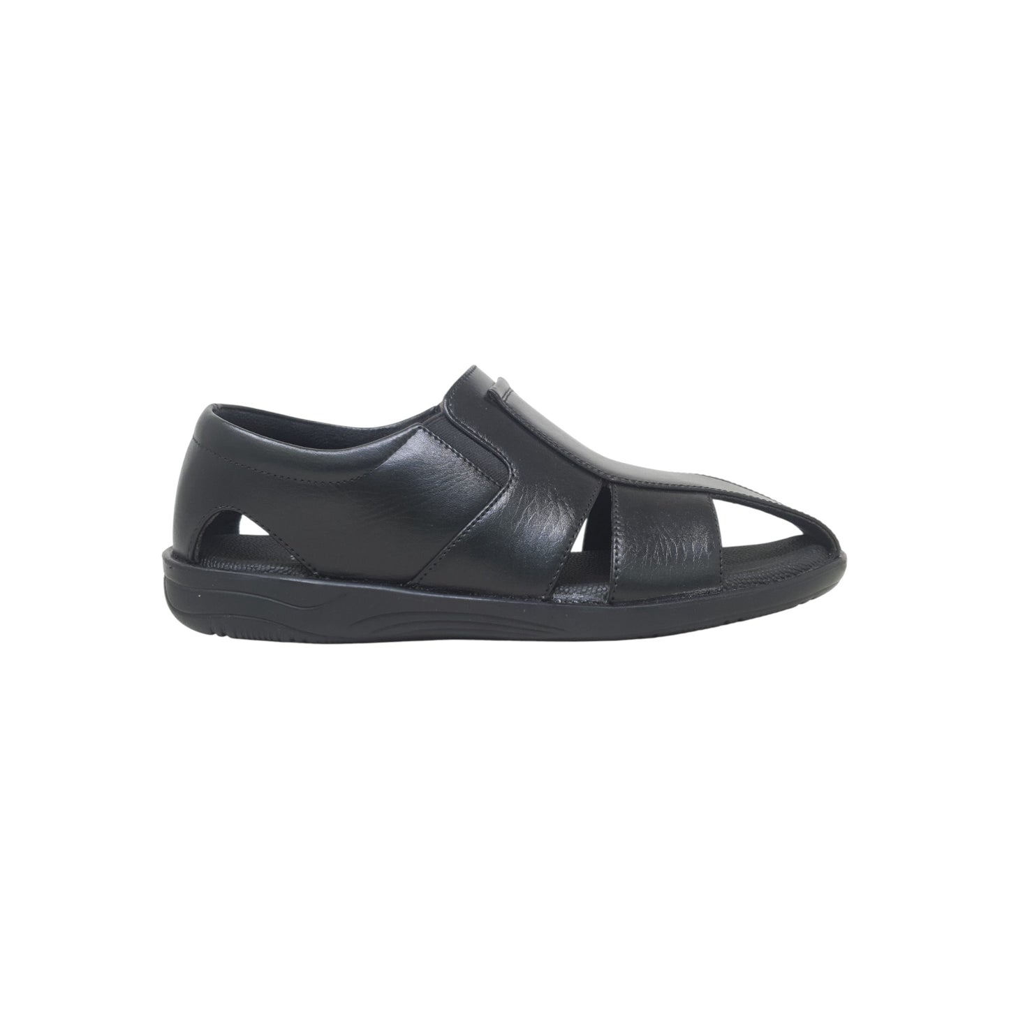 P-906-248 Black Mens Sandals & Floaters