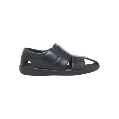 P-906-248 Black Mens Sandals & Floaters