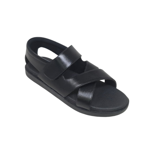 P-944-117 Black Mens Sandals & Floaters