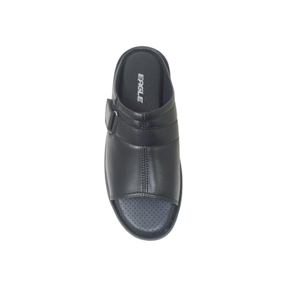 P-957-109-A Black Mens Slippers & Flip Flops