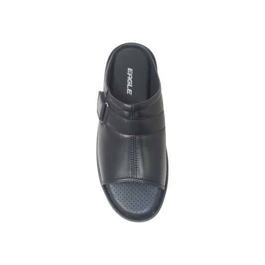 P-957-109-A Black Mens Slippers & Flip Flops