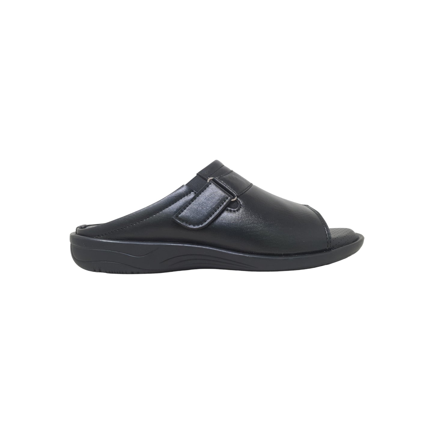 P-957-109-A Black Mens Slippers & Flip Flops