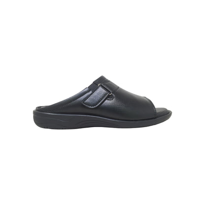 P-957-109-A Black Mens Slippers & Flip Flops