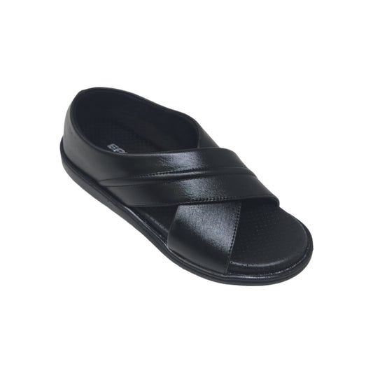 P-963-304 Black Mens Sandals & Floaters