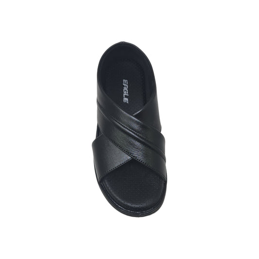 P-963-304 Black Mens Sandals & Floaters