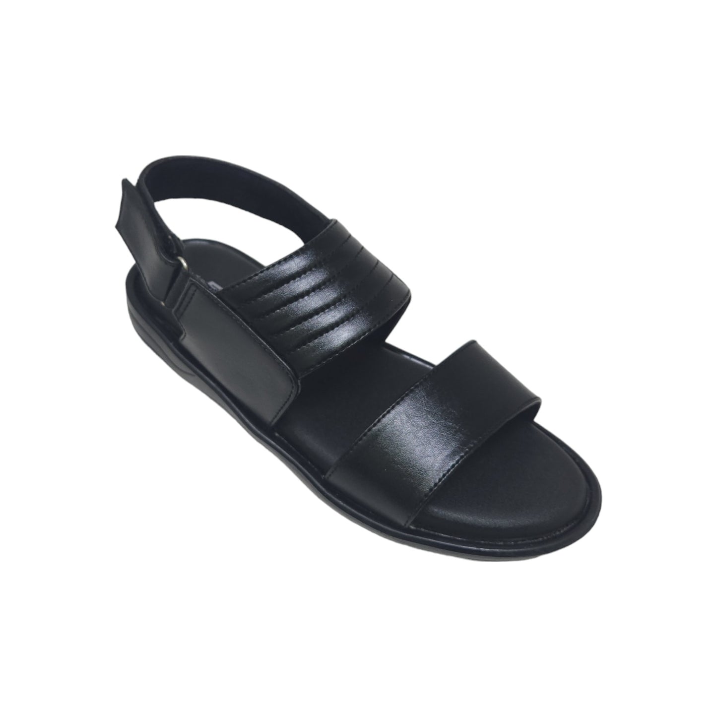 P-970-349 Black Mens Sandals & Floaters