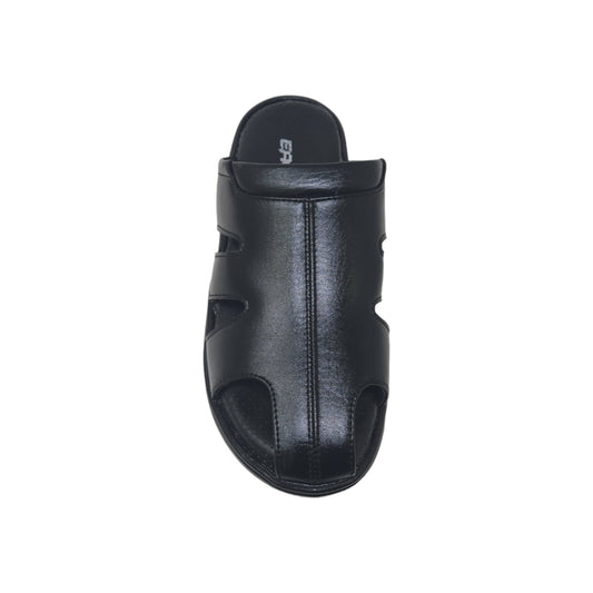 P-971-406 Black Mens Slippers & Flip Flops
