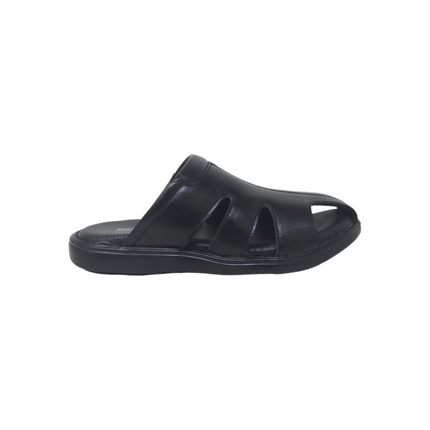 P-971-406 Black Mens Slippers & Flip Flops