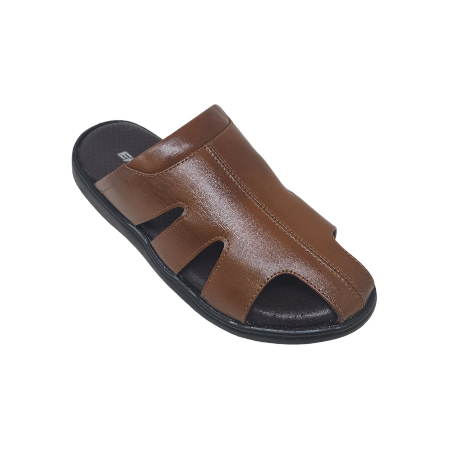 P-971-406 Tan Mens Slippers & Flip Flops