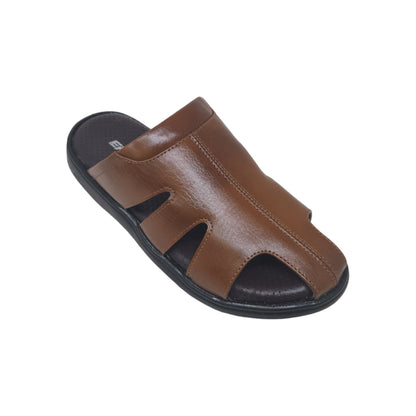 P-971-406 Tan Mens Slippers & Flip Flops