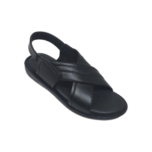 P-975-352 Black Mens Sandals & Floaters