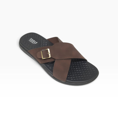 P-995-434 Brown Mens Slippers & Flip Flops