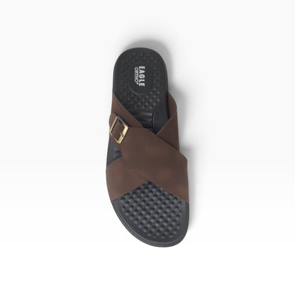 P-995-434 Brown Mens Slippers & Flip Flops
