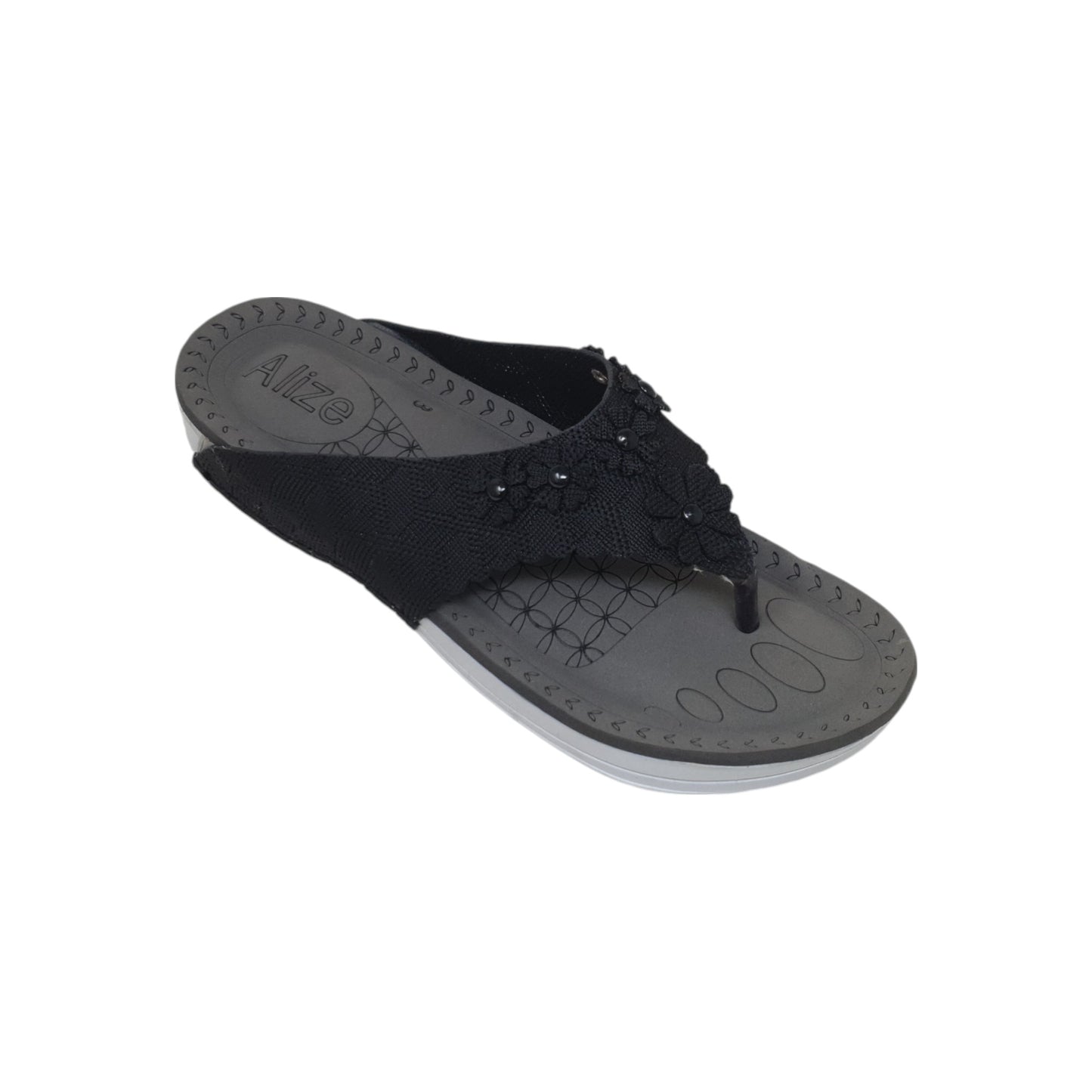PD-804 Black Womens Flats