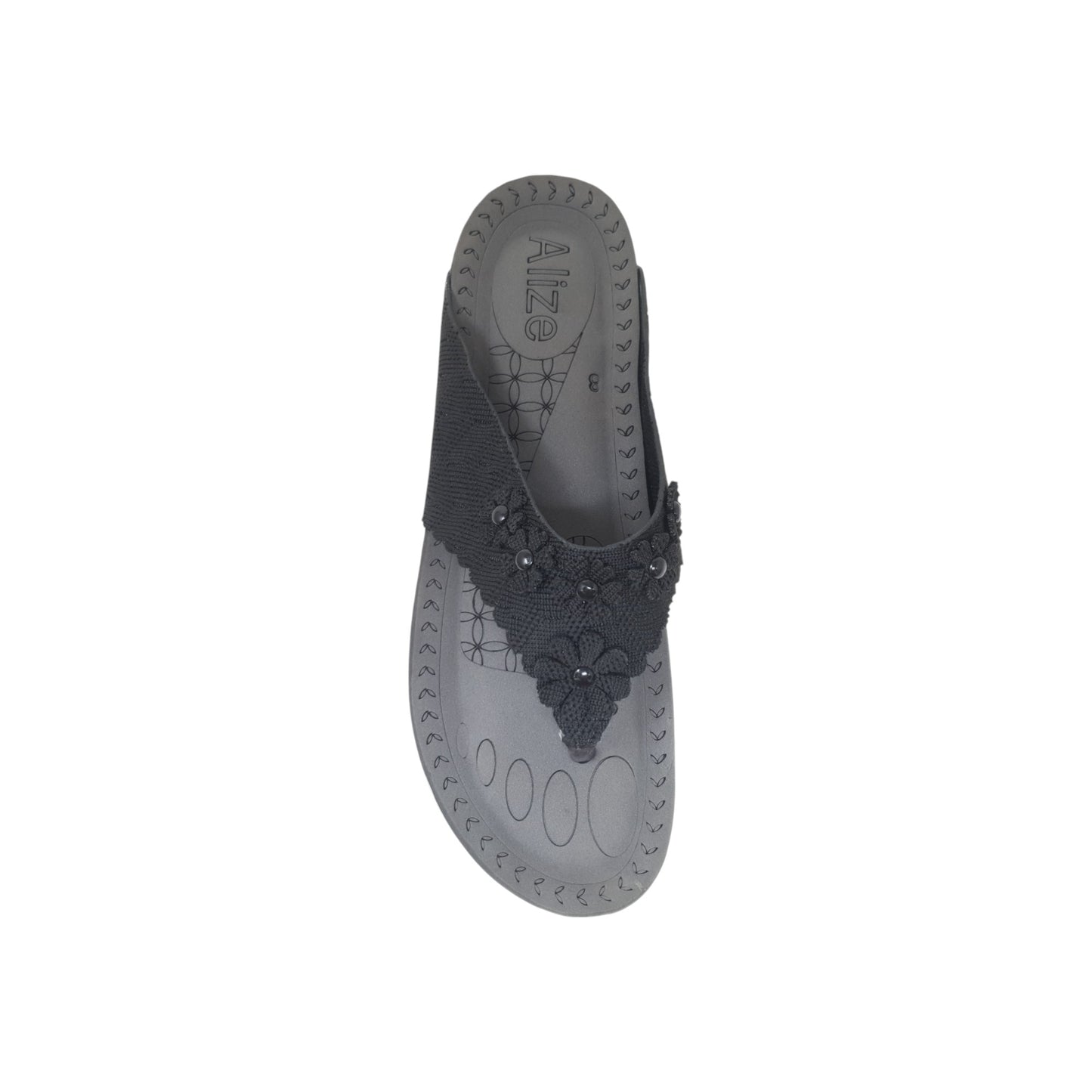 PD-804 Black Womens Flats