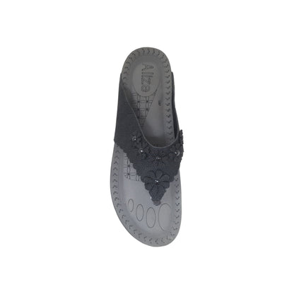 PD-804 Black Womens Flats